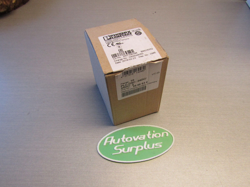 Box of 10 Phoenix Contact PLC-OSC-24DC/24DC/2 Solid State Relay 2966634