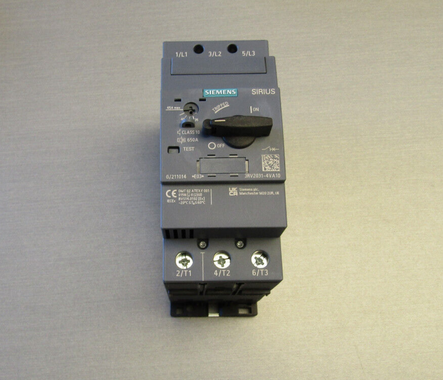 Siemens 3RV2031-4VA10 Circuit Breaker 35-45A Motor Overload