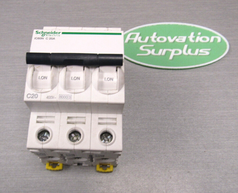 Schneider Electric IC60N C20A 3Pole Breaker 20 Amp