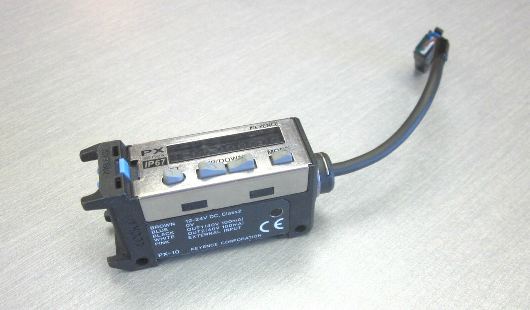 Keyence PX-10 heavy duty photoelectric sensor amplifier IP67