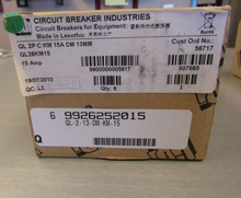 Load image into Gallery viewer, Box of 6 Circuit Breaker Industries QL28KM15 15A QL-2-13-DM-KM-15 QL-2(13)
