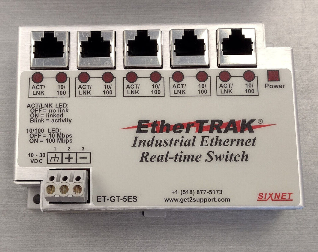 SixNet ET-GT-5ES-1 Industrial Ethernet Switch EtherTrak 5 Port