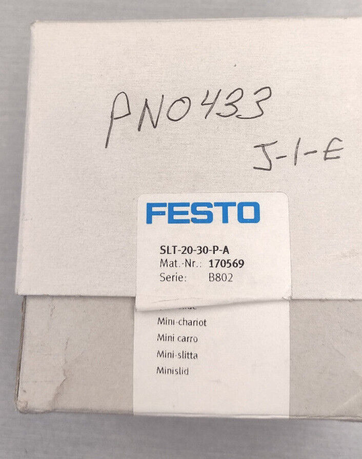 Festo SLT-20-30-P-A Pneumatic Stage Cylinder 170569