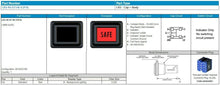Load image into Gallery viewer, Applied Avionics LR3-40-57-HE-E2FXL SAFE LED Aviation Indicator
