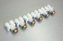 Load image into Gallery viewer, SMC KQ2U12-U04 branch Y 12mm tube 1/2&quot; uni thread pneumatic fitting *LOT OF 6*
