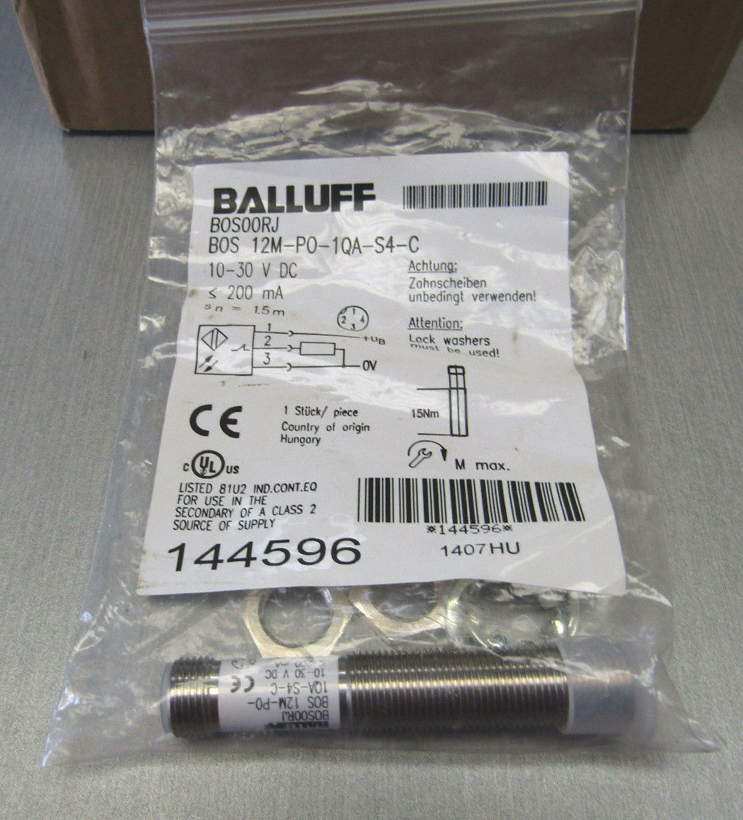 Balluff BOS00RJ Photoelectric sensor BOS 12M-PO-1QA-S4-C 144596