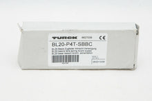 Load image into Gallery viewer, Turck BL20-P4T-SBBC BASE MODULE FOR SLIDE I/O SYSTEM, SCREW TERMINAL
