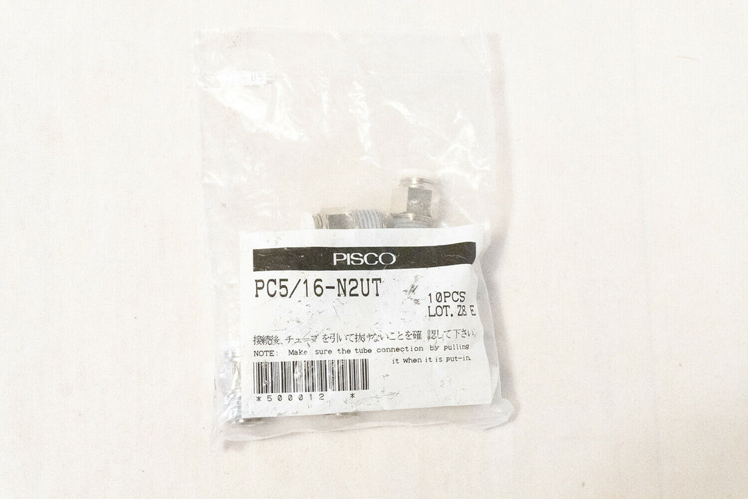 PISCO PC5/16-N2UT Pneumatic Fitting (BAG OF 10x PCS) 5/16 8mm Push On