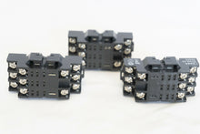 Load image into Gallery viewer, IDEC SH3B-05 Lot of 3, RELAY SOCKET; 11 PIN; DIN RAIL SNAP MOUNT
