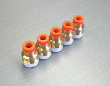 Load image into Gallery viewer, SMC KQ2S07-36S male hex 1/4&quot; tube 3/8&quot;NPT thread pneumatic fitting *LOT OF 5*
