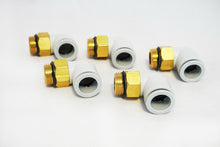 Load image into Gallery viewer, Lot of 5- SMC KQ2L16-U04A 16MM 90 DEGREE FITTING, 1/2&quot; UNIFIT, BRASS
