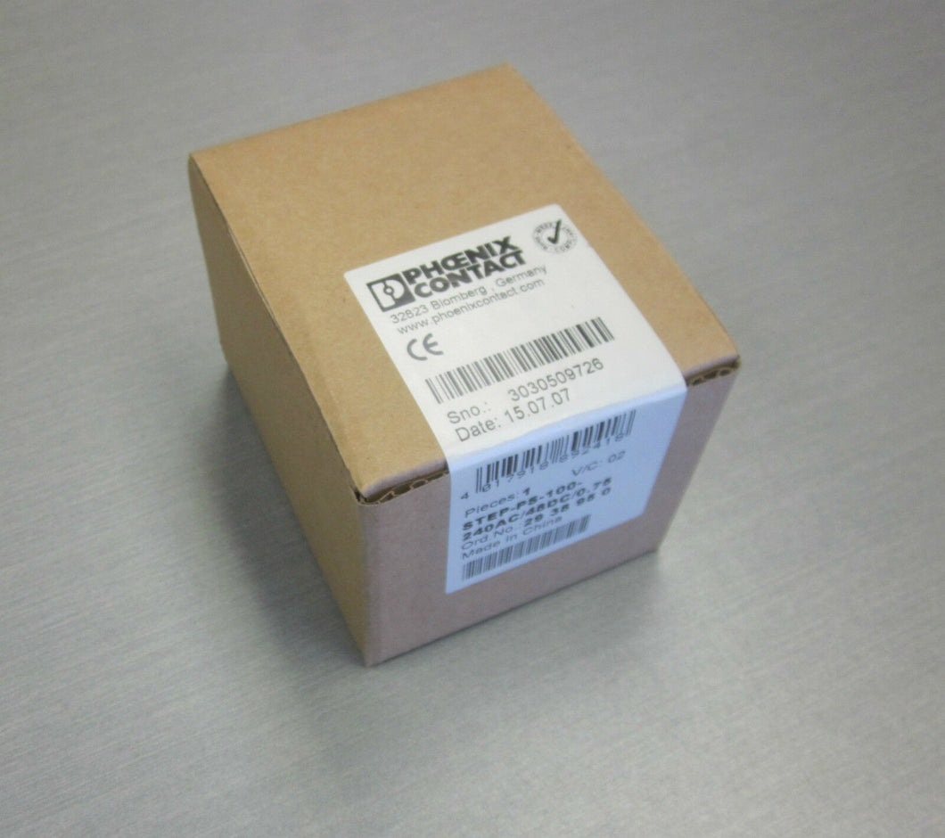 Phoenix Contact 2938950 power supply STEP-PS-100-240AC/48DC/0.75 48VDC 0.75A