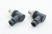 Load image into Gallery viewer, Lot of 2 - IFM EFECTOR E11507 FIELD WIREABLE, M12, MALE, 90 DEGREE CONNECTOR
