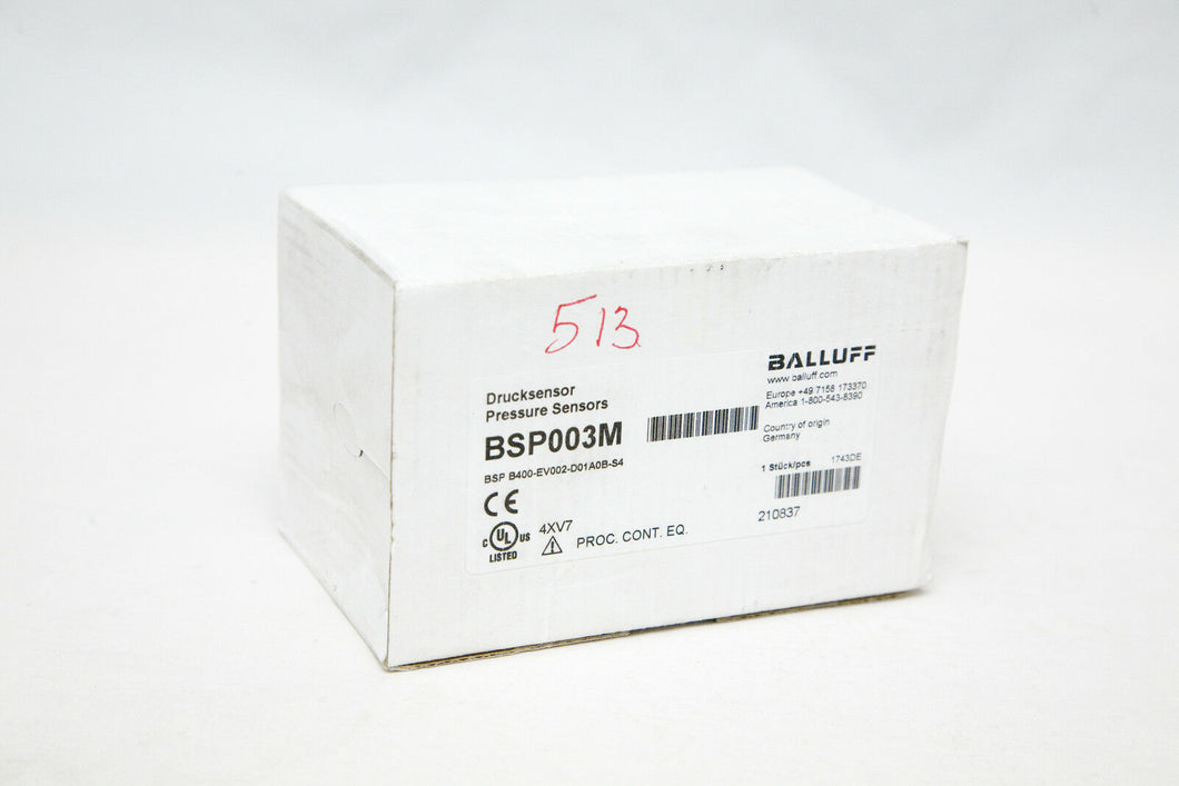 Balluff BSP003M Pressure Sensor with Display 0-400 bar NPN Stainless Steel