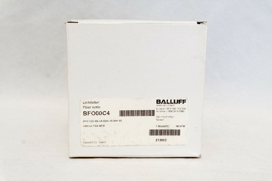 Balluff BFO00C4 BFO D22-XB-LB-EAK-15-SA1-02 Fiber Optic Sensor Head