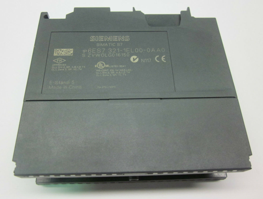 Siemens Simatic 6ES7-321-1EL00-0AA0 Input Module S7300 32DI 120VAC 40PIN