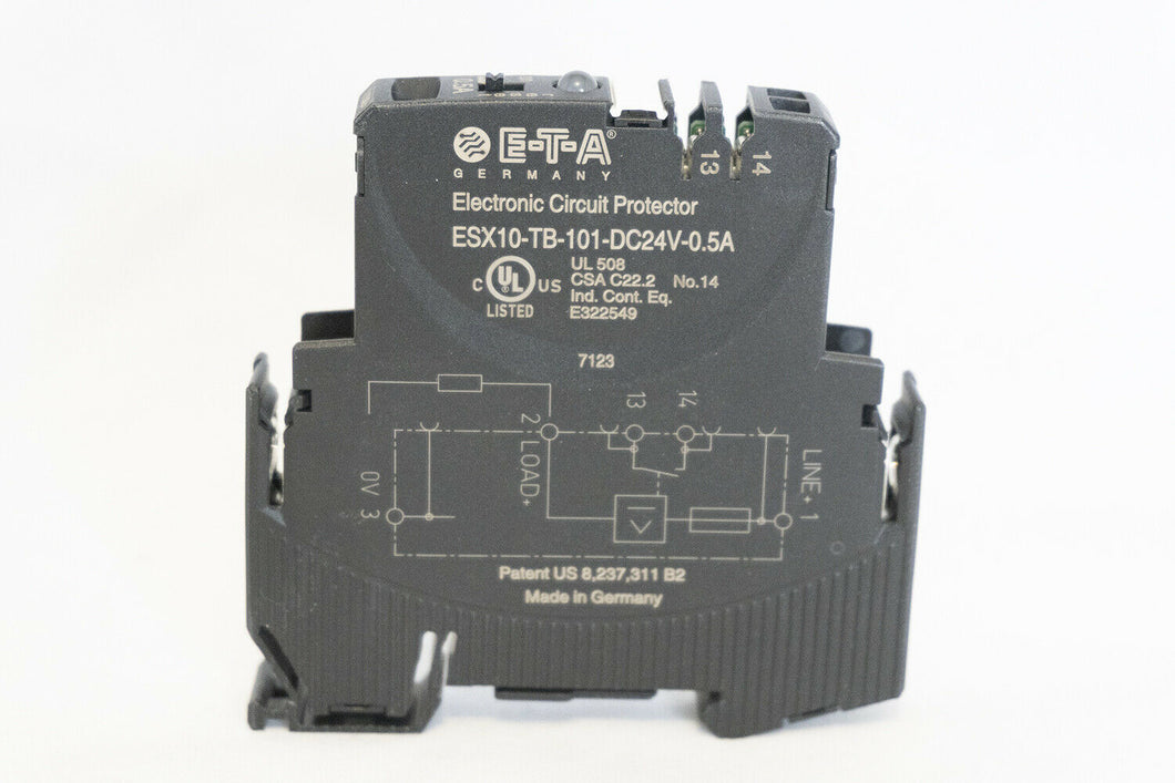 ETA Germany ESX10-TB-101-DC24V-0.5A Electronic Circuit Protector