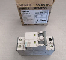 Load image into Gallery viewer, Siemens 5SY6205-7 MCB Minature Circuit Breaker 2P 0.5A C
