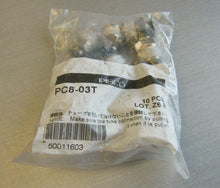 Load image into Gallery viewer, Bag of 10 Pisco PC8-03T Pneumatic Push On Fitting Straigth 8mm
