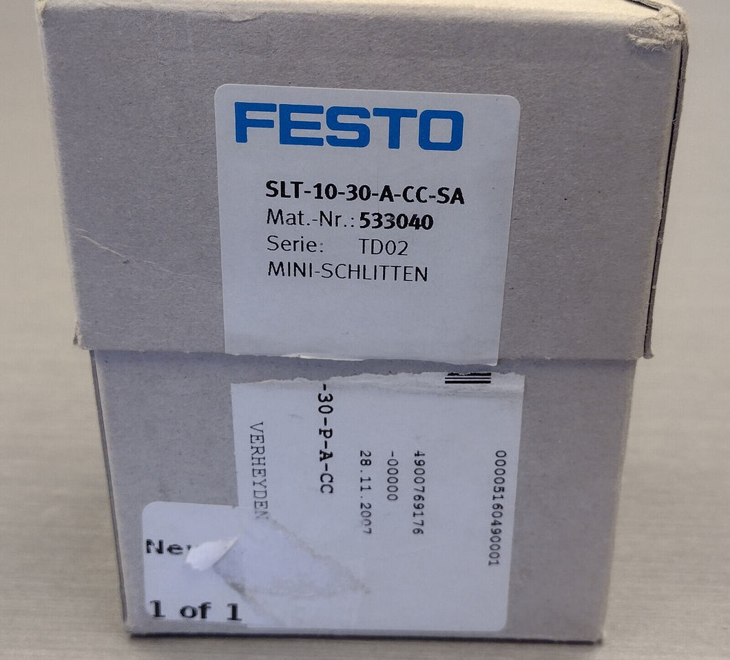 Festo SLT-10-30-A-CC-SA 533040 mini-slide pneumatic cylinder