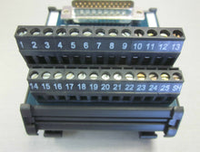 Load image into Gallery viewer, ASI IMDS25M 25 pin interconnect DB25 MALE D-SUB breakout board screw terminals
