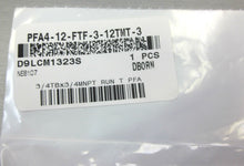 Load image into Gallery viewer, Swagelok PFA4-12-FTF-3-12TMT-3 high-purity &quot;T&quot; PFA fine thread flare fitting
