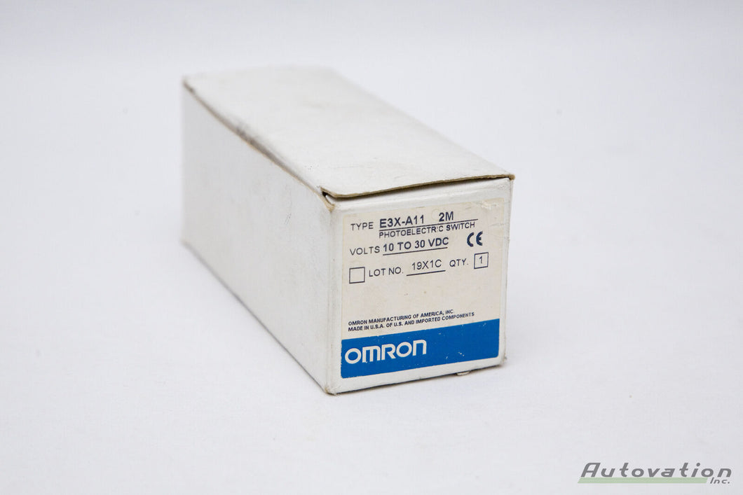 Omron E3X-A11 2M Photoelectric Switch 10 to 30 VC NEW