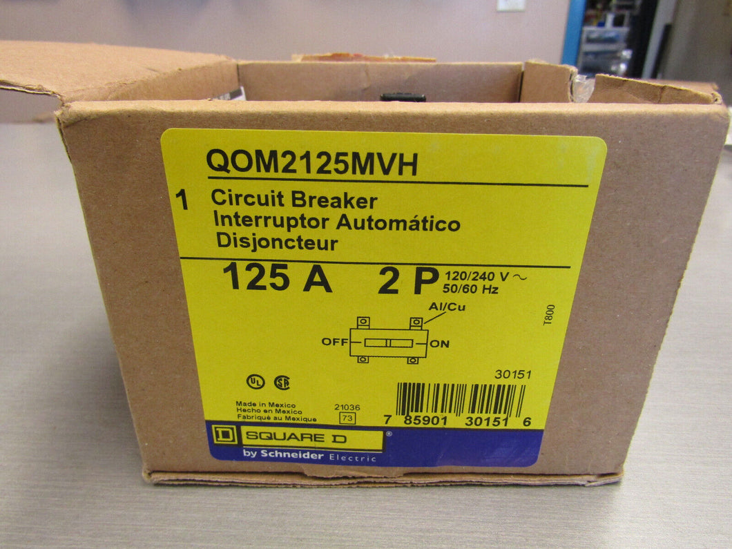 Square D QOM2125MVH Circuit Breaker 125 A 2P