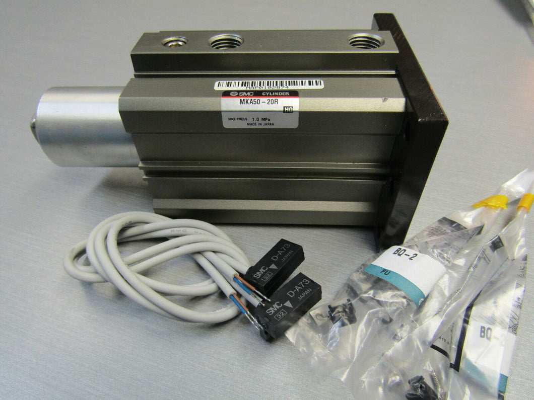 SMC MKA50-20R D-A732 pneumatic air rotary clamp cylinder