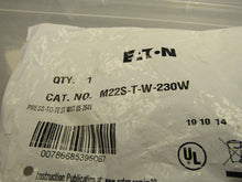 Load image into Gallery viewer, Eaton M22S-T-W-230W Push Button Push to Test White 85-264V
