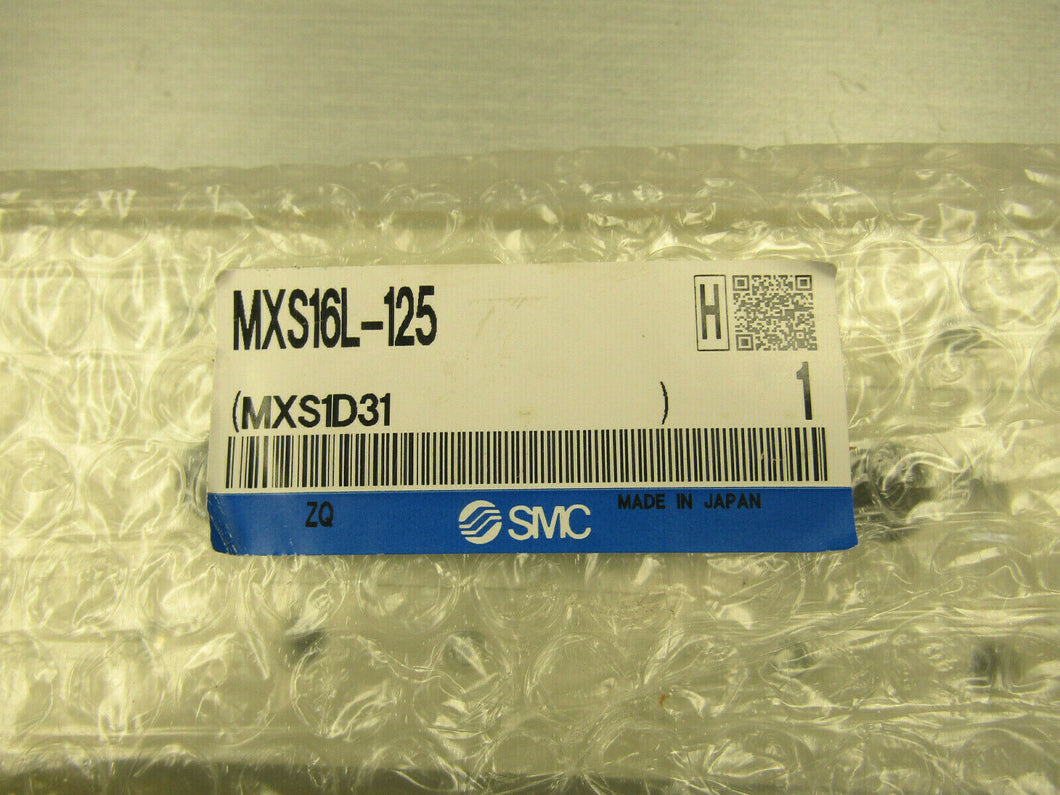 SMC MXS16L-125 Pneumatic Cylinder Bearing Guided Slide Table Stage