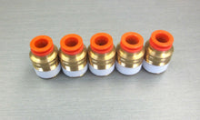 Load image into Gallery viewer, SMC KQ2S11-37S male hex 3/8&quot; tube 1/2&quot;NPT thread pneumatic fitting *LOT OF 5*
