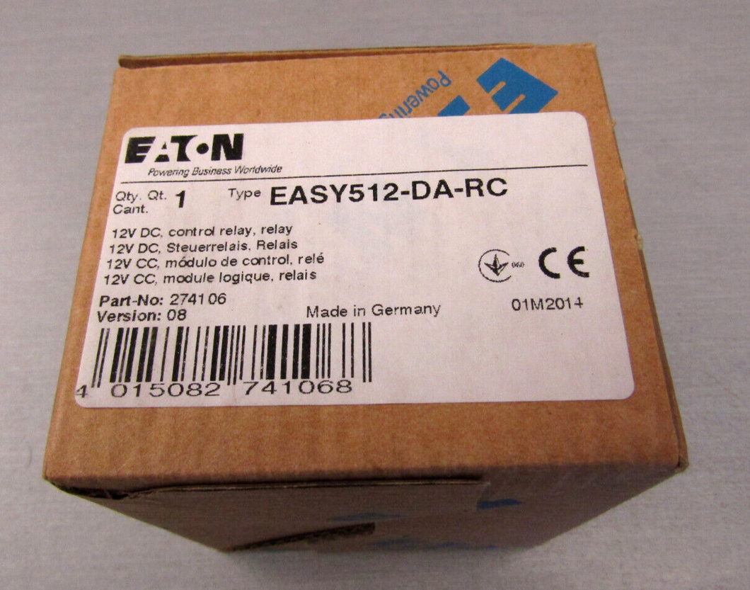 Eaton Easy 512-DA-RC PLC Smart Relay 12VDC Supply