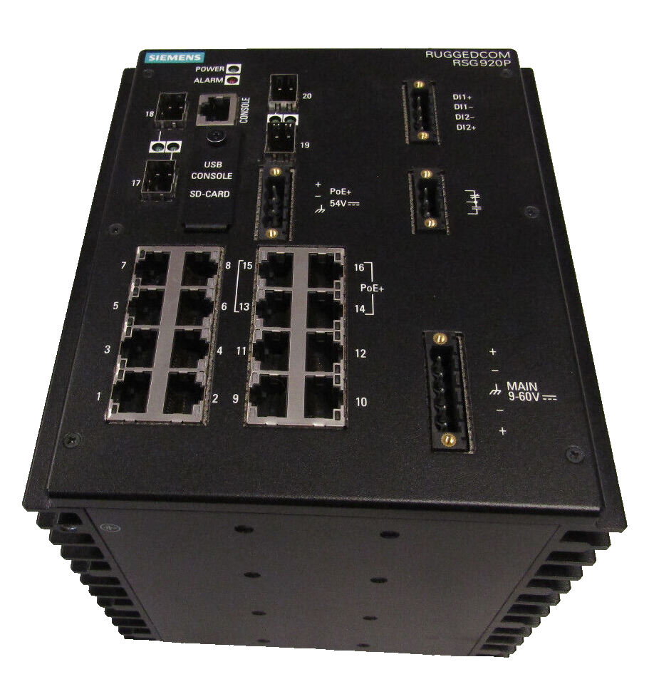 Siemens Ruggedcom RSG920P Industrial Ethernet Switch 6GK60920PS210AA0