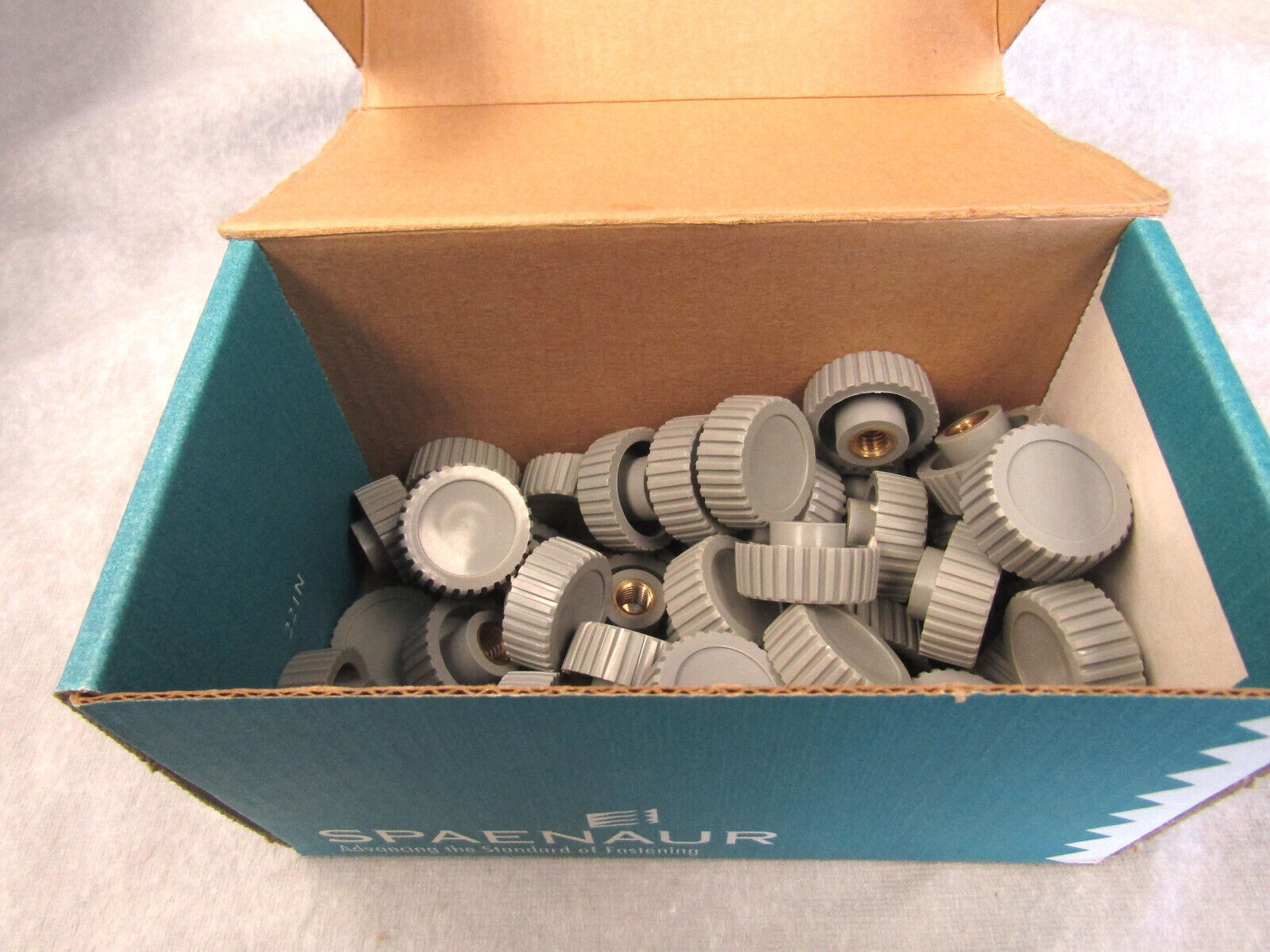 Box of 43 Spaenaur 210015 Thumb Nuts with Brass Insert M8 x 8.0