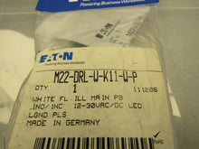 Load image into Gallery viewer, Eaton M22-DRL-W-K11-W-P Push Button Illuminated White LED
