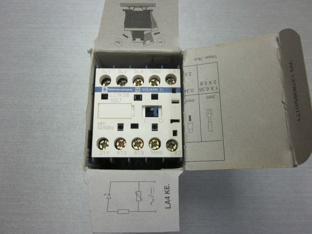 Telemecanique Square D LC1K0610E7 motor contactor relay 48V 3HP-480V