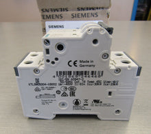 Load image into Gallery viewer, Siemens 5SY6202-7 MCB Minature Circuit Breaker 2P 2A C
