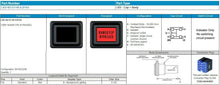 Load image into Gallery viewer, Applied Avionics LR3-40-57-HE-E2FXX Range FSP Bypassed LED Aviation Indicator
