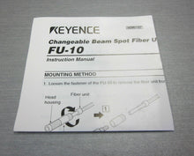 Load image into Gallery viewer, Keyence FU-10 changeable beam spot fiber optic sensor head
