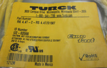 Load image into Gallery viewer, TURCK RK4.4T-2-RS4.4T/S1587 4pin EuroFast Cordset Cable U2-02068
