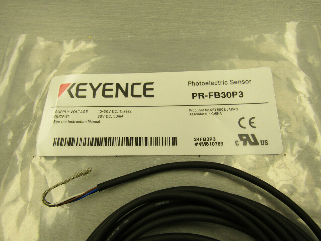 Keyence PR-FB30P3 Photoelectric Sensor Head PNP