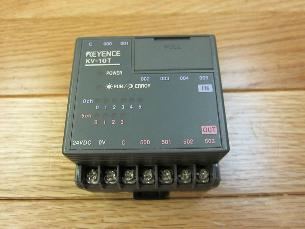 Keyence KV-10T micro PLC 6 inputs 4 outpus