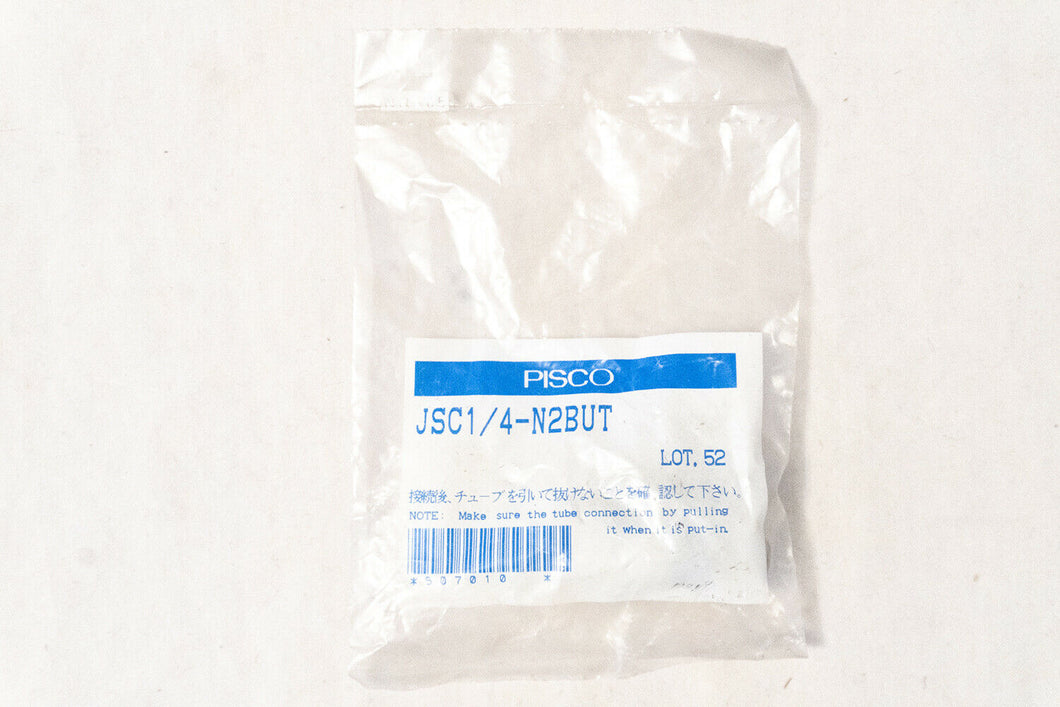PISCO JSC1/4-N2BUT Pneumatic Fitting 1/4