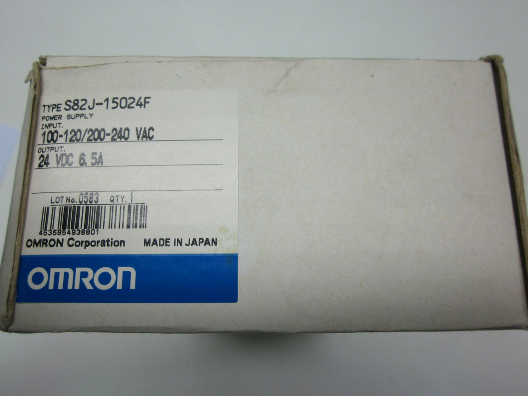OMRON S82J-15024F 24VDC 6.5A Power Supply