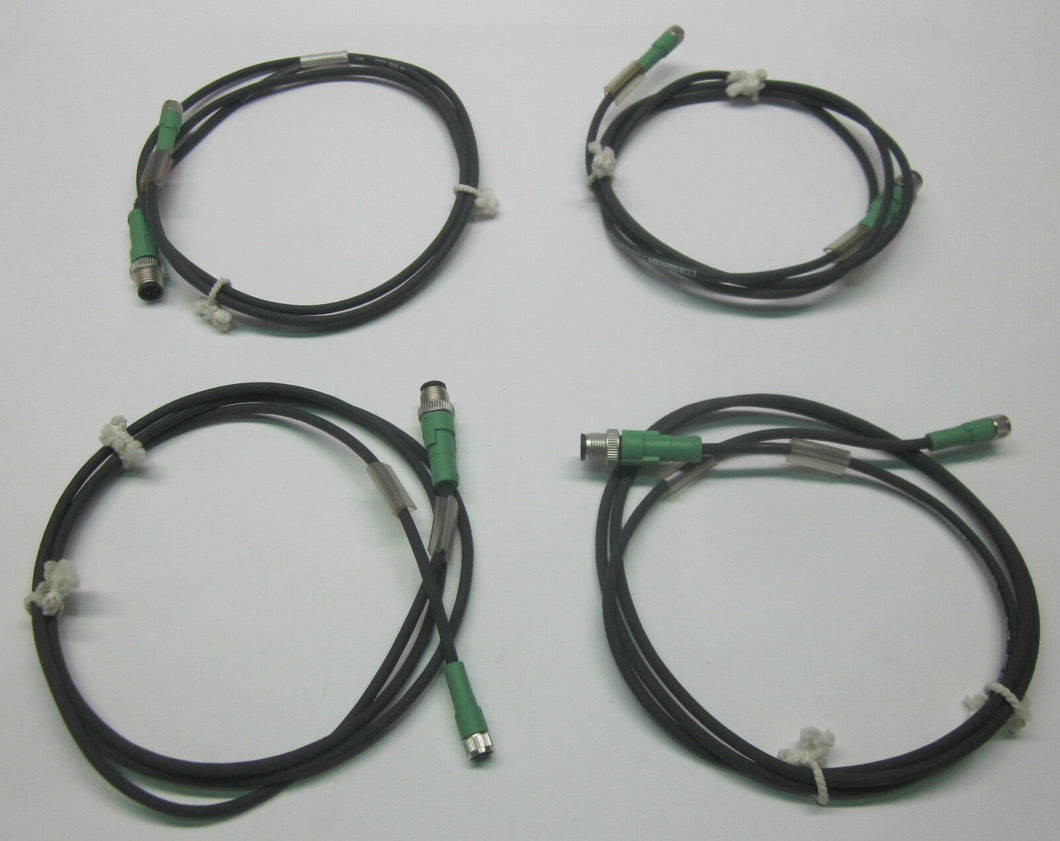 Phoenix Contact *LOT OF 4* 1668810 3POS M12 PLUG-M8 SCKT 1.5M adaptor cables