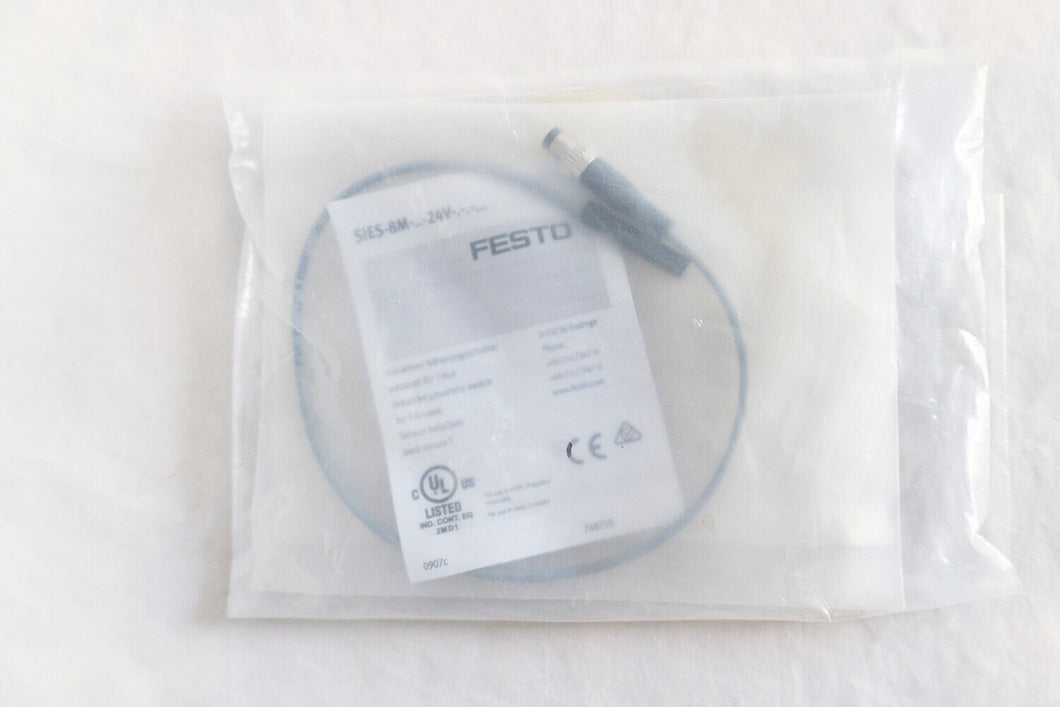 Festo SIES-8M-PS-24V-K-0,3-M8D 551387, PROX SWITCH , PNP. N/O, 0.3 M LG CABLE