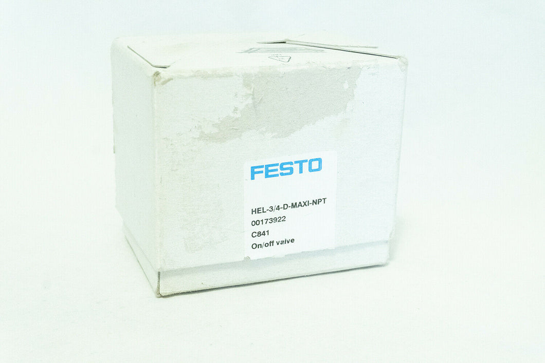 Festo HEL-3/4-D-MAXI-NPT On/Off Valve 00173922