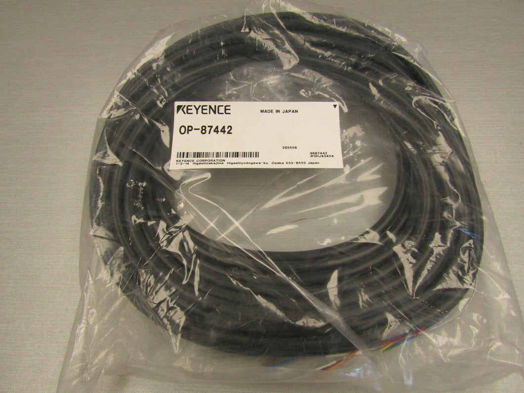 Keyence OP-87442 Power I/O Cable for IV series machine vision cameras 10M