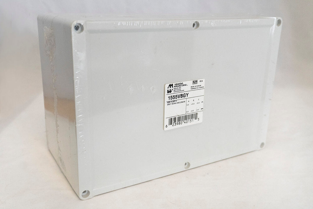 Hammond Manufacturing 1555VBGY ENCLOSURE, WATERTIGHT, STYLED LID, PCB BOX